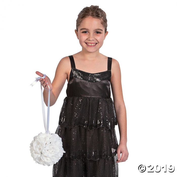 White Rose Pomander Kissing Ball