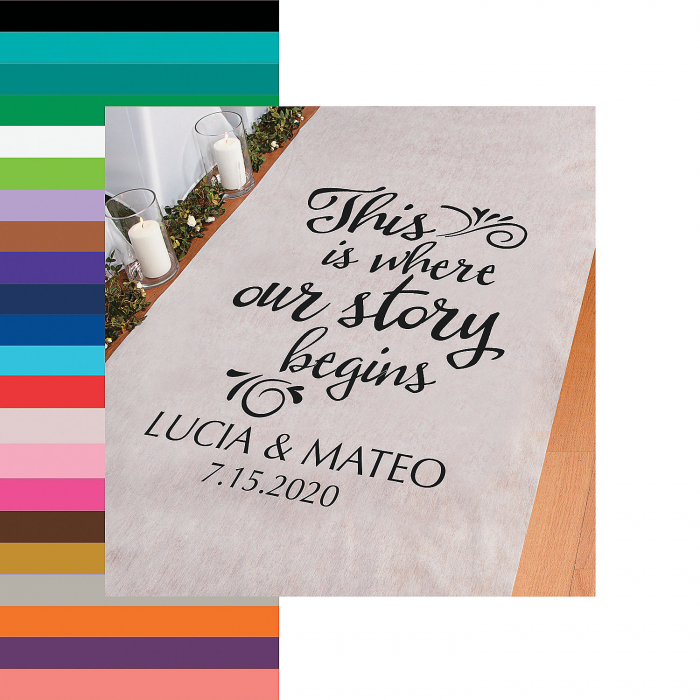 Personalized Where Our Story Begins Aisle Runner (1 Roll(s))