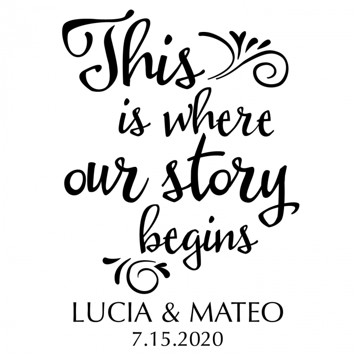 Personalized Where Our Story Begins Aisle Runner (1 Roll(s))