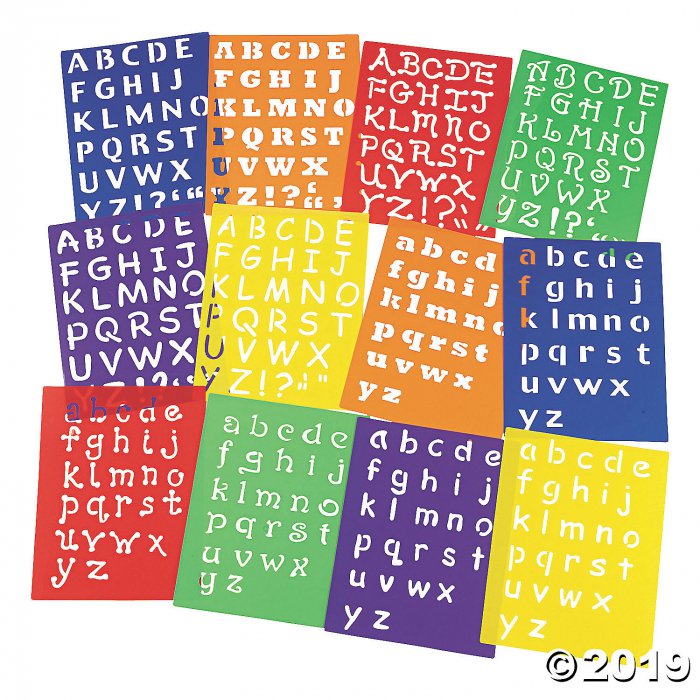 Awesome Alphabet Stencils (Per Dozen)