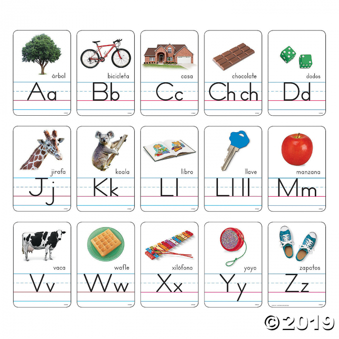 Zaner-Bloser Spanish Alphabet Cards (1 Set(s))