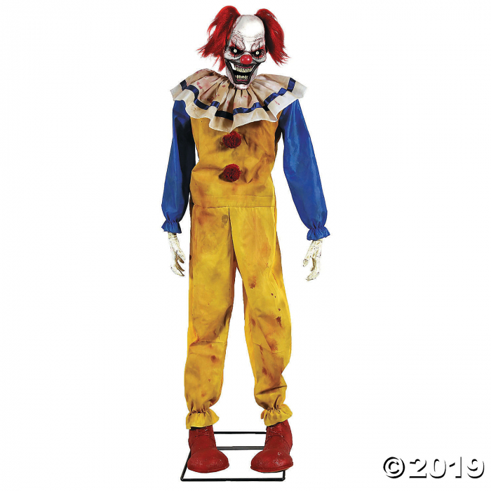 Animated Twitching Clown Halloween Decoration (1 Piece(s))