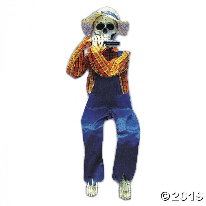 Skeleton with Harmonica Halloween Decoration (1 Piece(s))