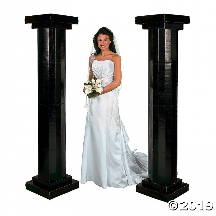 Large Black Fluted Columns (1 Set(s)) Large Black Fluted Columns (1 Set(s))