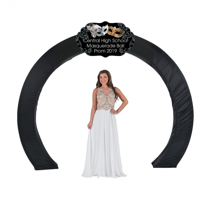 Personalized Masquerade Ball Cardboard Arch Sign (1 Piece(s))