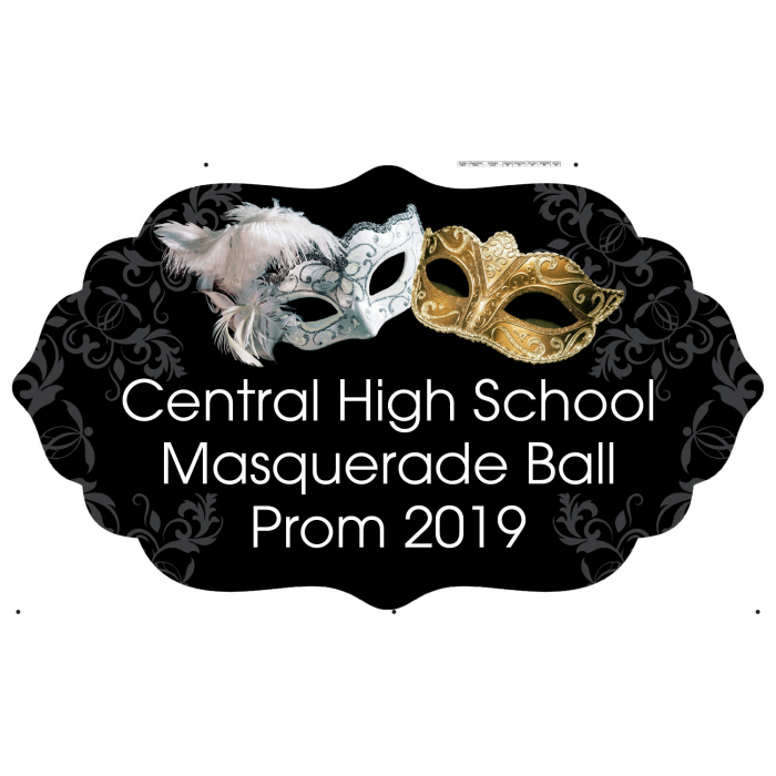 Personalized Masquerade Ball Cardboard Arch Sign (1 Piece(s))