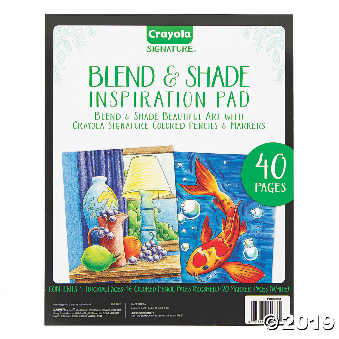 Crayola Signature® Blend & Shade Inspiration Pad (1 Piece(s)) Crayola Signature® Blend & Shade Inspiration Pad (1 Piece(s))
