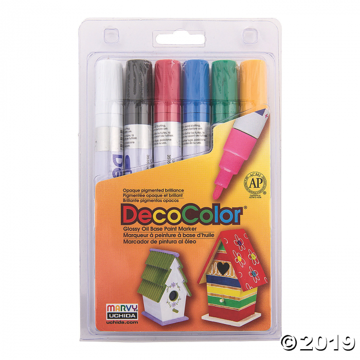 Marvy® Primary Colors DecoColor Broad Tip Paint Markers (1 Set(s))