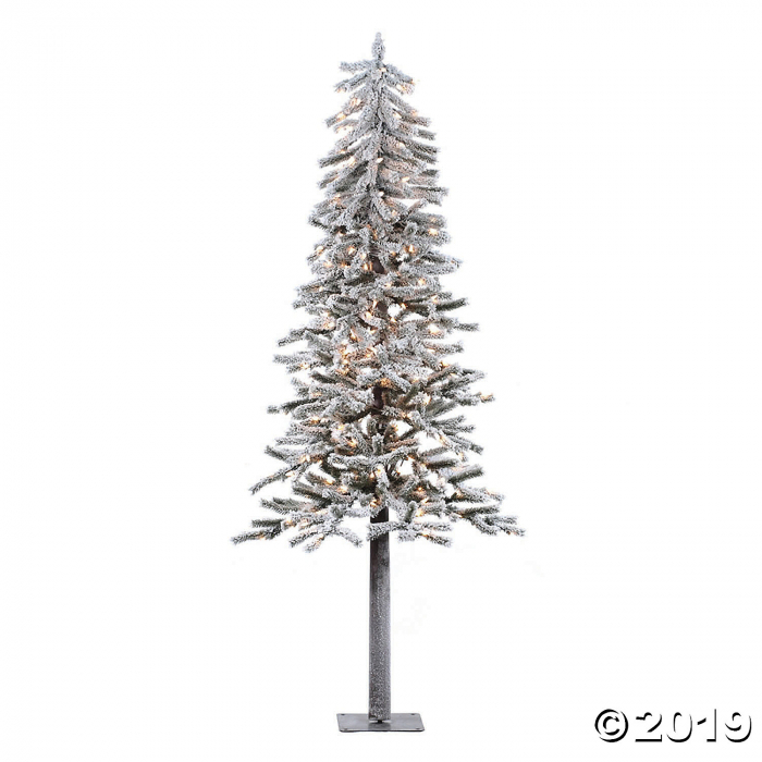 Vickerman 6' Flocked Alpine Christmas Tree with Clear Lights (1 Piece(s))