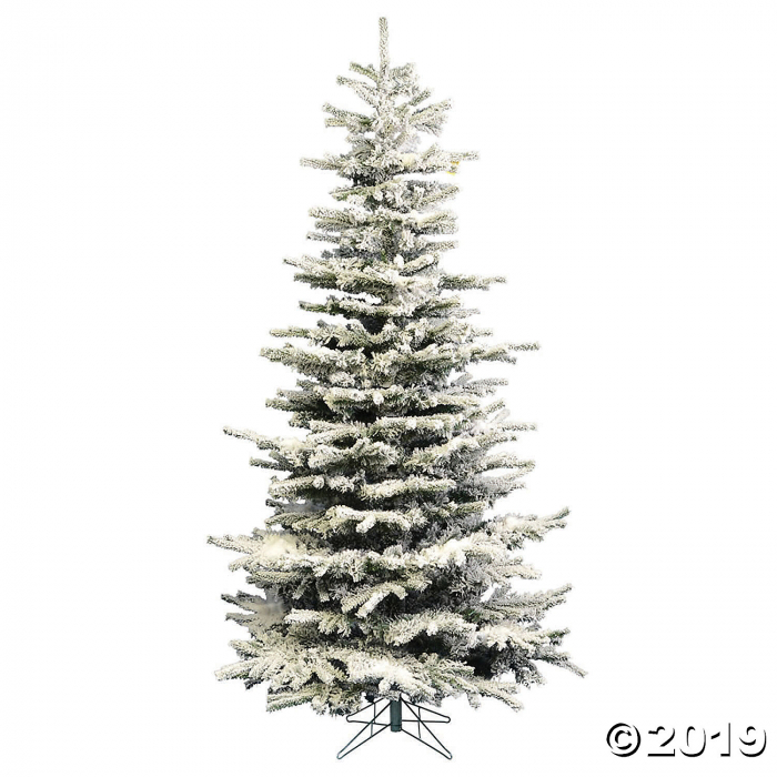 Vickerman 7.5' Flocked Sierra Fir Slim Christmas Tree - Unlit (1 Piece(s))