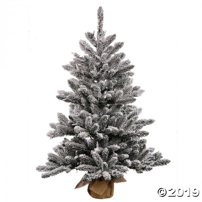 Vickerman 42" Flocked Anoka Pine Christmas Tree with LED Lights (1 Piece(s))