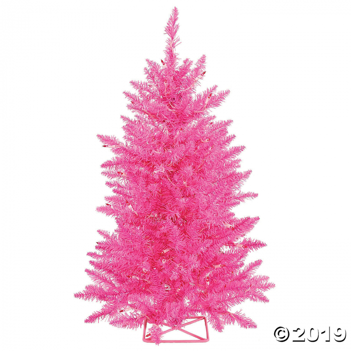 Vickerman 3' Hot Pink Christmas Tree with Pink Lights (1 Piece(s))