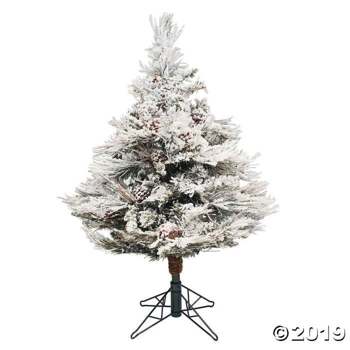 Vickerman 3.5' Flocked Alberta Christmas Tree - Unlit (1 Piece(s))