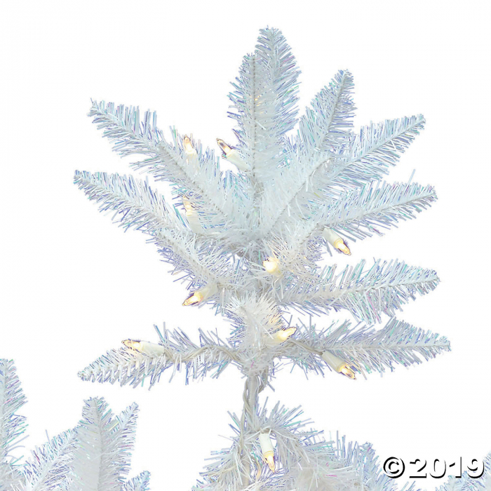 Vickerman 7.5' Sparkle White Spruce Christmas Tree with Warm White LED Lights (1 Piece(s))
