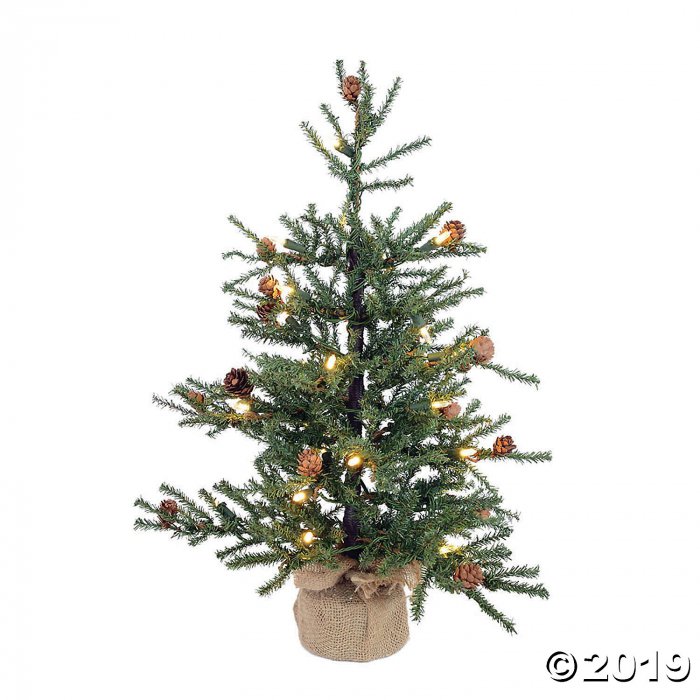 Vickerman 36" Carmel Pine Christmas Tree with Warm White LED Lights (1 Piece(s))