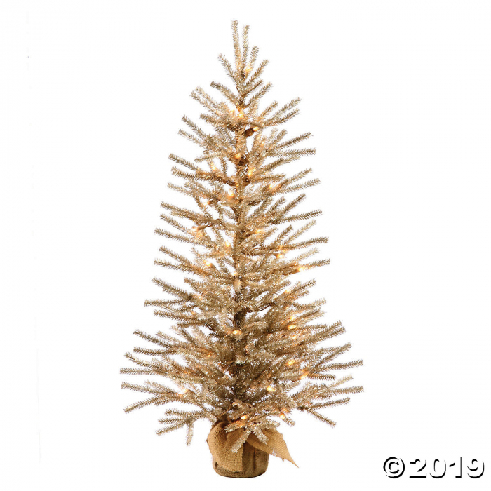 Vickerman 36" Mocha Christmas Tree with Warm White LED Lights (1 Piece