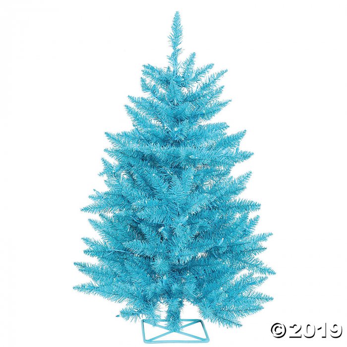 Vickerman 2' Sky Blue Christmas Tree with Teal LED Lights (1 Piece(s))