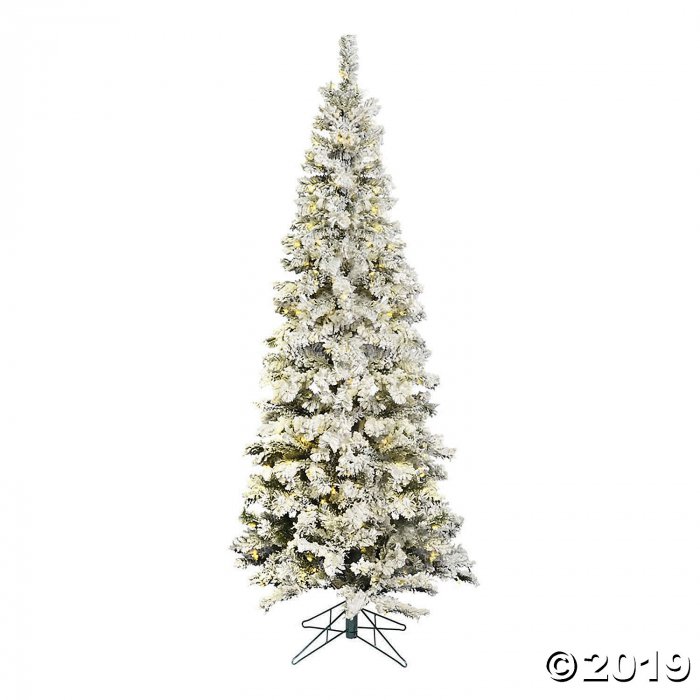 Vickerman 4.5' Flocked Pacific Christmas Tree with Warm White LED Lights (1 Piece(s))