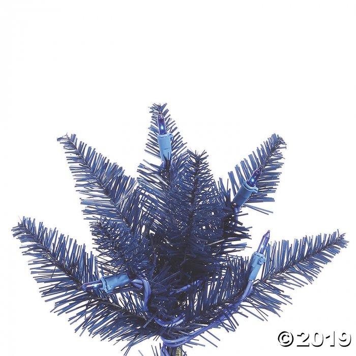 Vickerman 3' Navy Blue Fir Christmas Tree with Blue Lights (1 Piece(s))