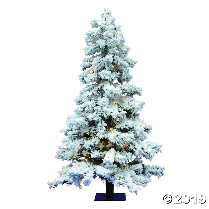 Vickerman 7' Flocked Spruce Christmas Tree with Warm White LED Lights (1 Piece(s))