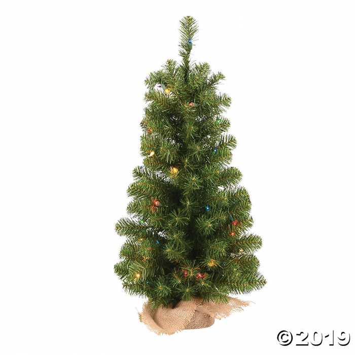 Vickerman 36" Felton Pine Christmas Tree with Multi-Colored Lights (1 Piece(s))