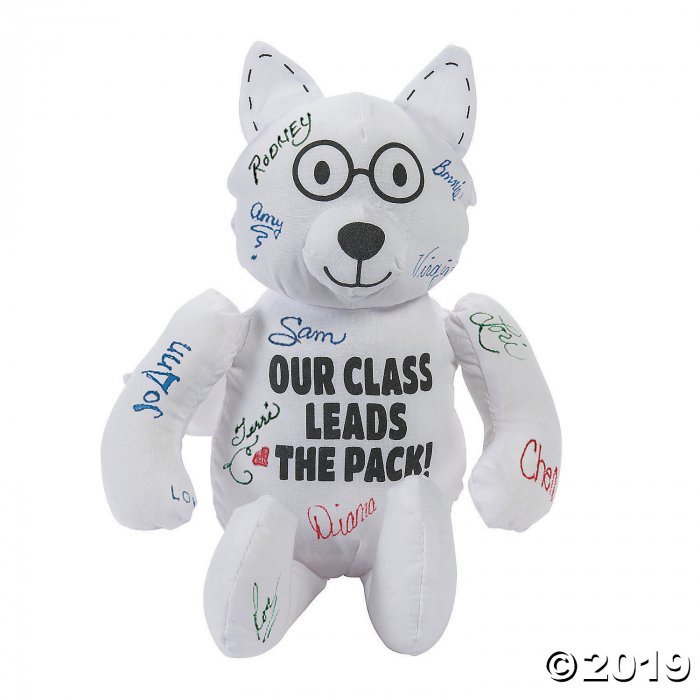 Class Mascot Autograph Stuffed Wolf (1 Piece(s))