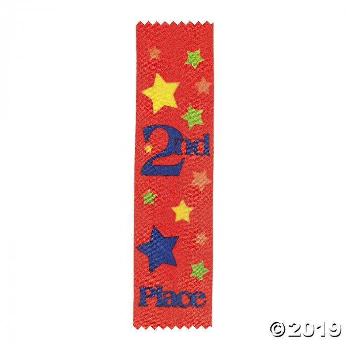 2nd Place Red Award Ribbons (Per Dozen)