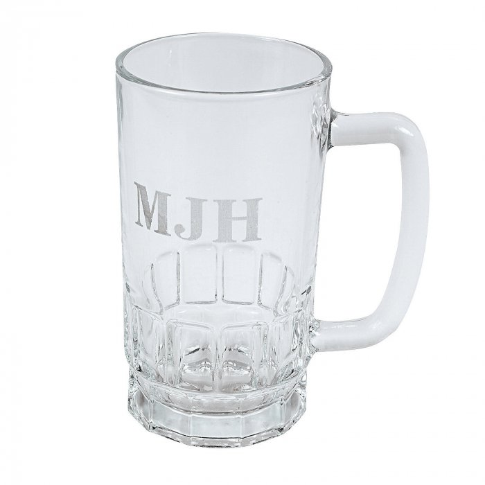 Monogrammed Beer Mug