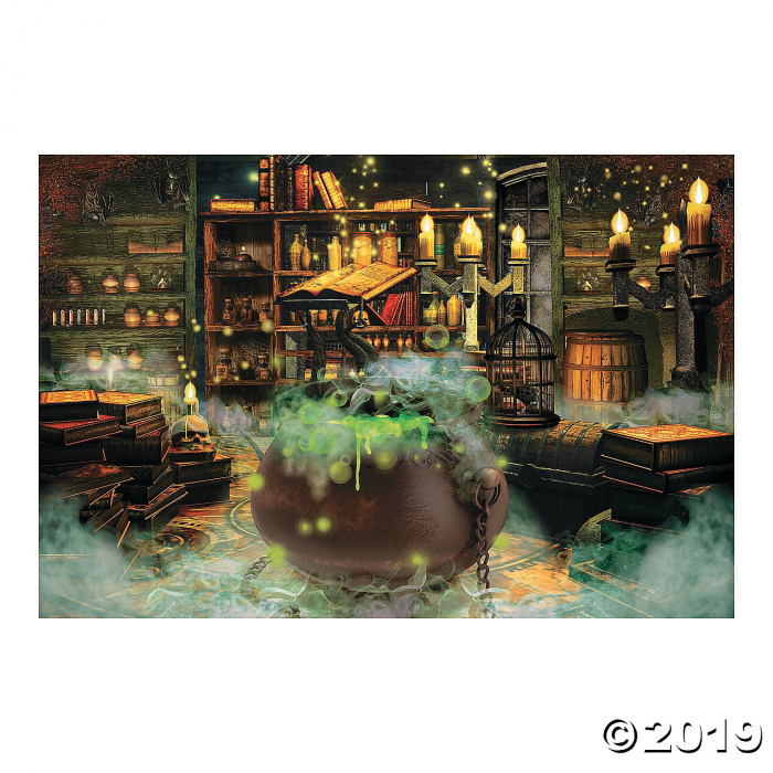 Witches' Kitchen Backdrop Halloween Decoration (1 Set(s))