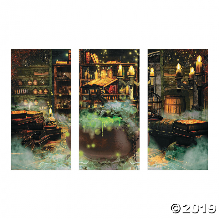 Witches' Kitchen Backdrop Halloween Decoration (1 Set(s))