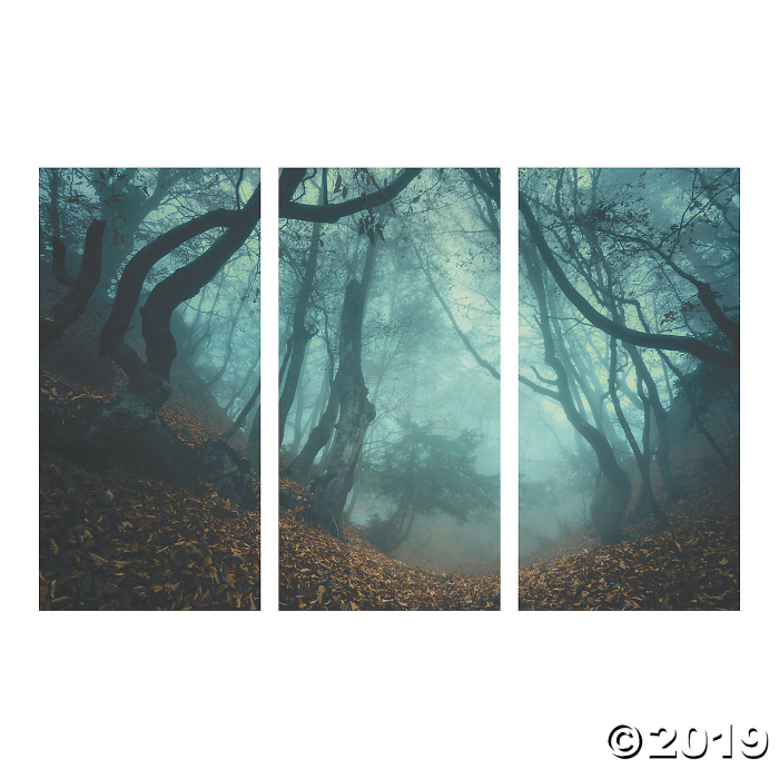 Haunted Forest Backdrop Halloween Decoration (1 Set(s))