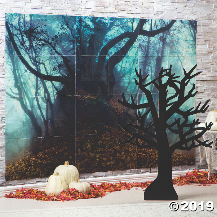 Haunted Forest Backdrop Halloween Decoration (1 Set(s))