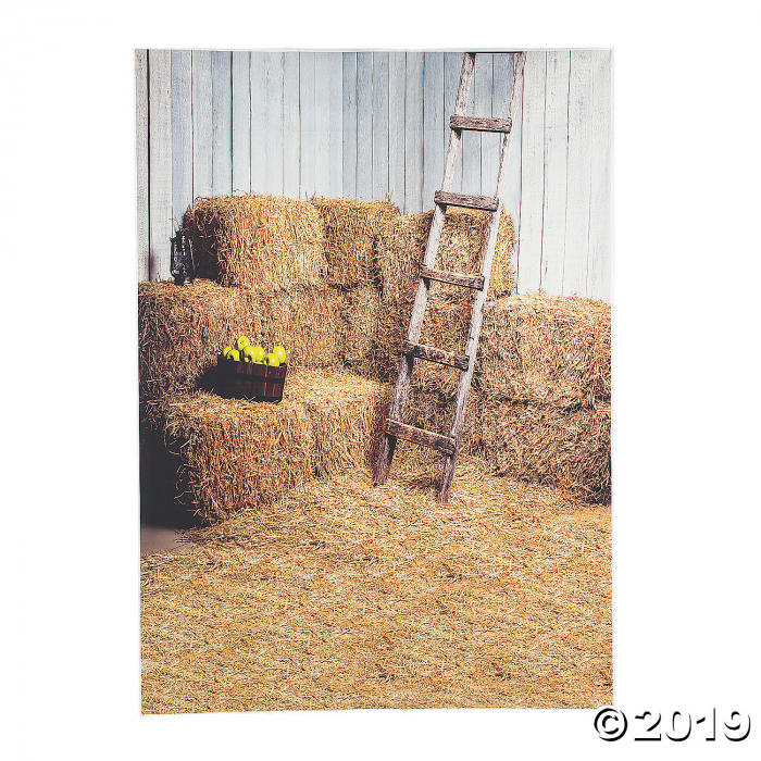 Premium Hay Bales Scene Backdrop (1 Piece(s))