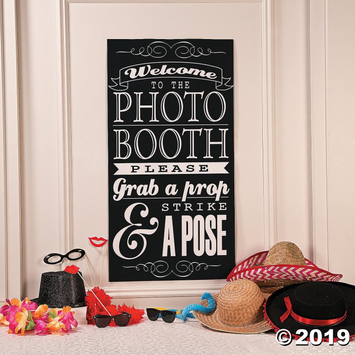 Photo Booth Instructions Wall Decoration (1 Piece(s))