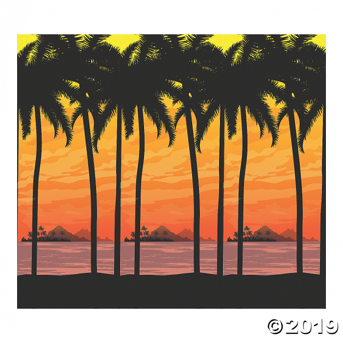 Island Luau Sunset Scene Setter (1 Set(s))