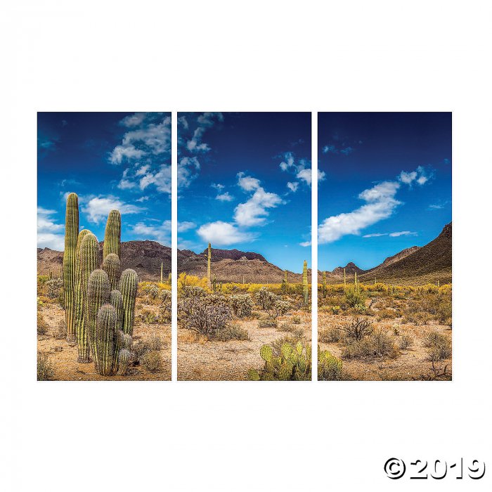 Desert Cactus Backdrop Banner (1 Set(s))