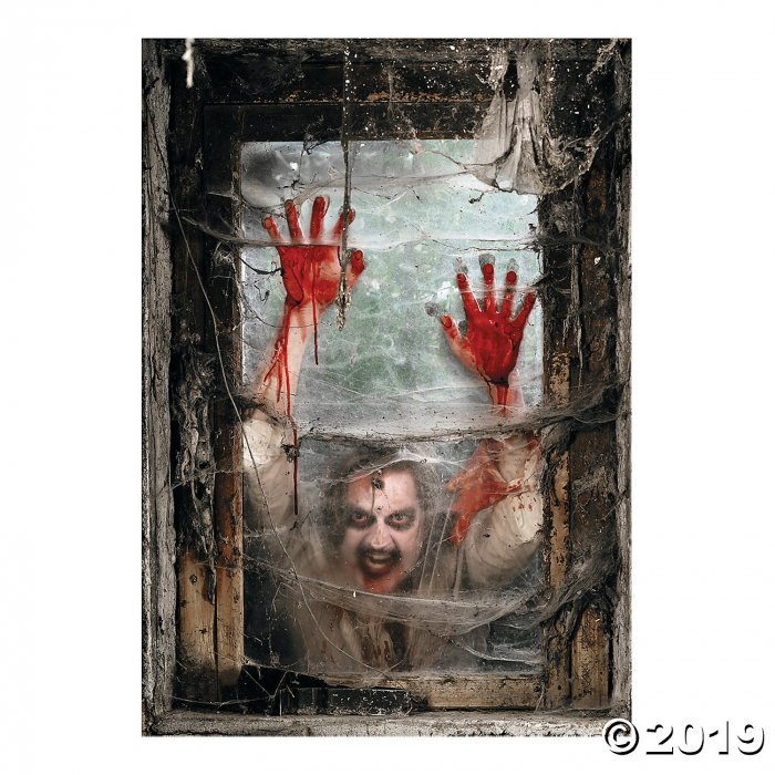 Zombie Window Backdrop Halloween Decoration (1 Set(s)) Zombie Window Backdrop Halloween Decoration (1 Set(s))
