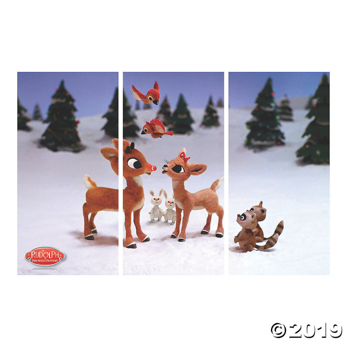 Rudolph the Red-Nosed Reindeer® Backdrop Banner (1 Set(s))