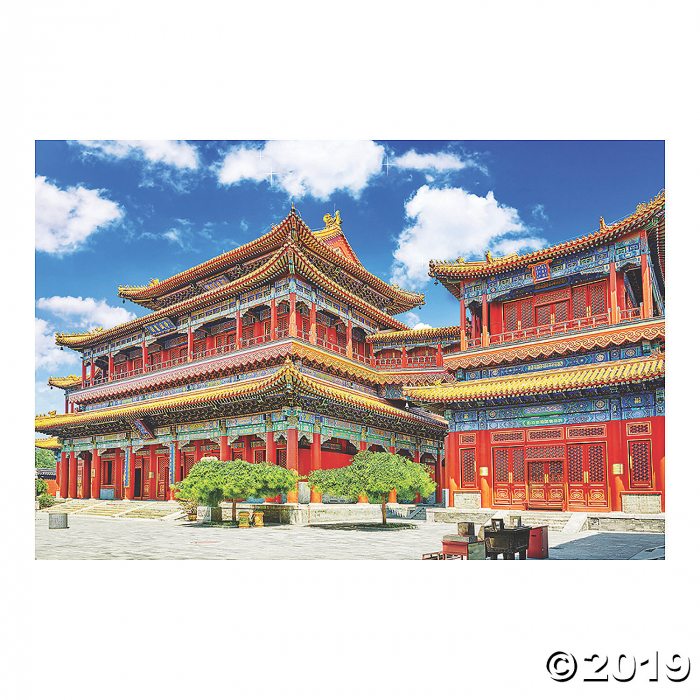 Chinese New Year Temple Backdrop (1 Set(s))