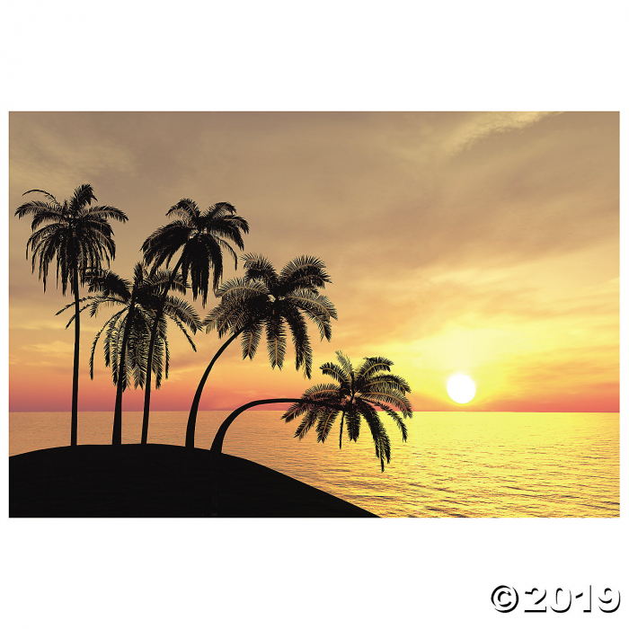 Sunset Beach Backdrop (1 Set(s))