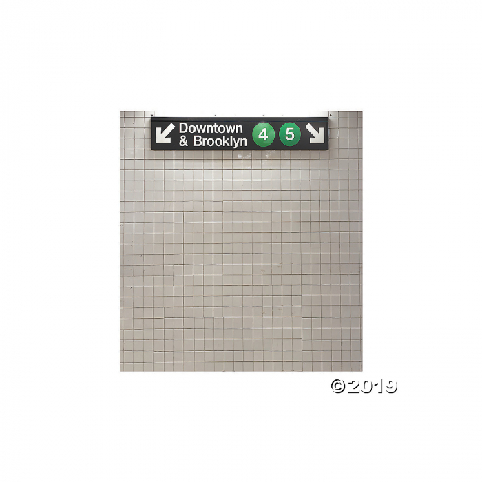 New York City Subway Plastic Backdrop (1 Set(s))