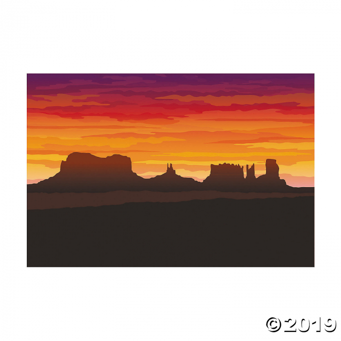 Western Desert Backdrop (1 Set(s))