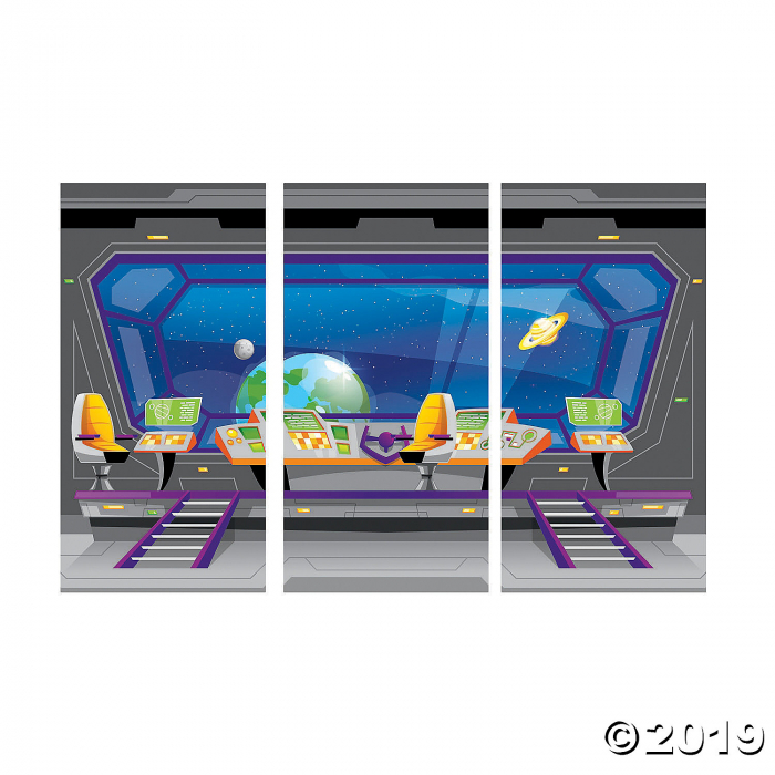 God's Galaxy VBS Spaceship Backdrop (1 Set(s))