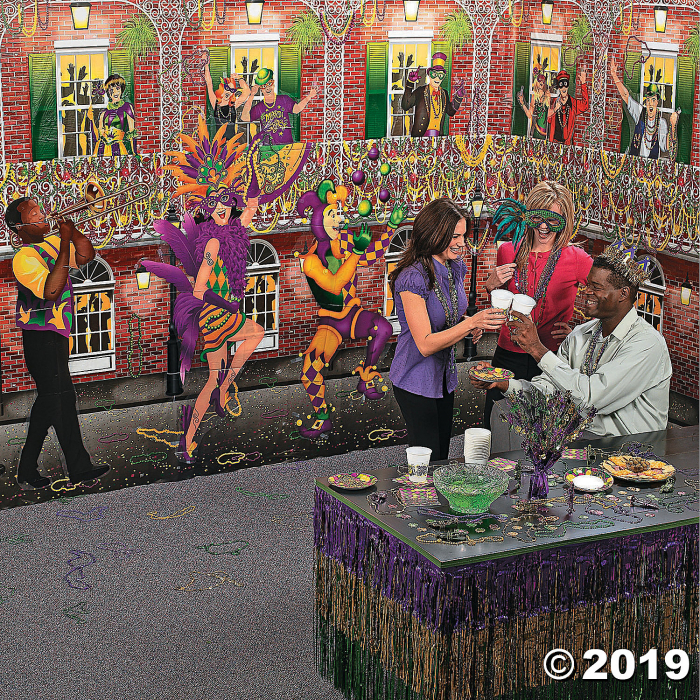 Design-A-Room Mardi Gras Musician Backdrop Set (1 Set(s))