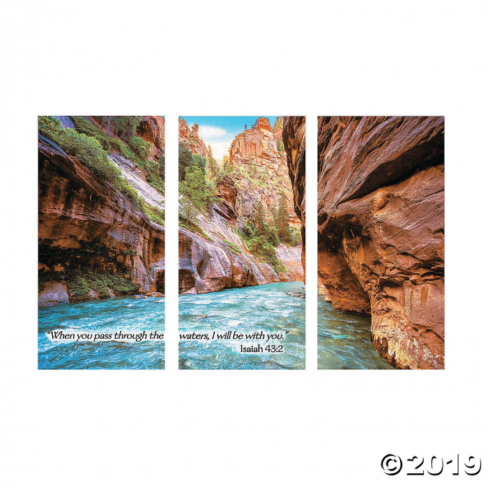River Canyon VBS Plastic Backdrop (1 Set(s))