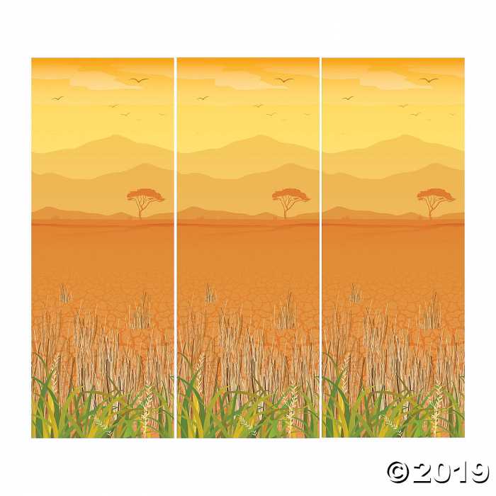 African Safari VBS Design-a-Room Backdrop (1 Set(s))