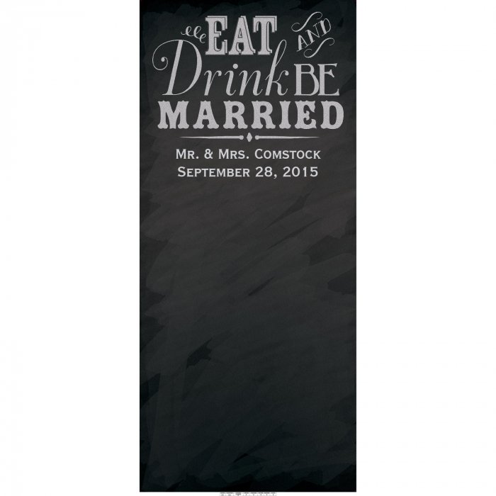 Personalized Wedding Chalkboard Photo Booth Backdrop (1 Piece(s))