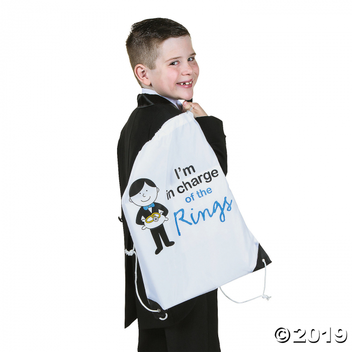 Large Ring Bearer Drawstring Bag (1 Piece(s))