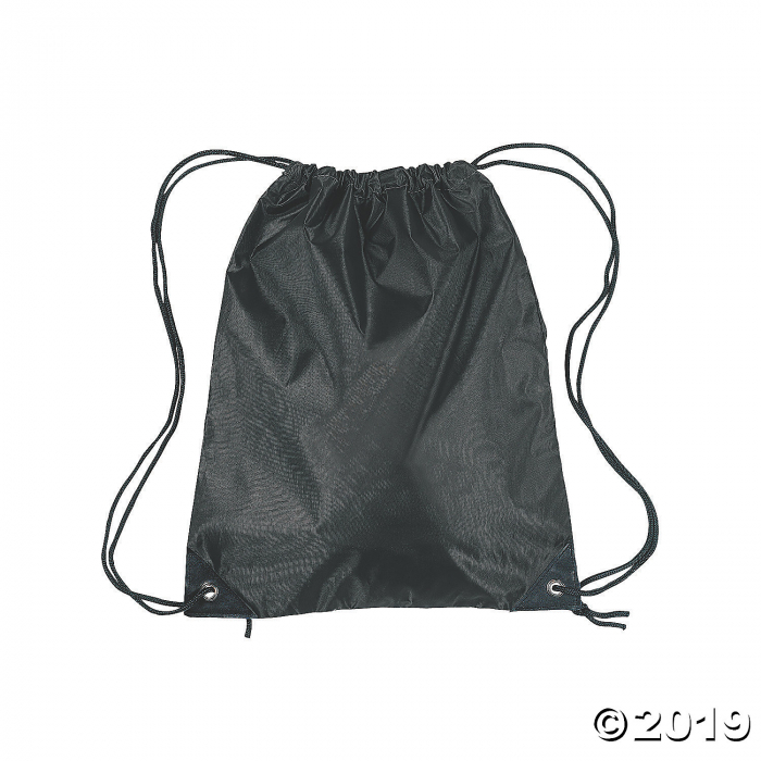 Large Black Drawstring Bags (Per Dozen)