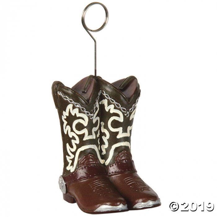 Cowboy Boots Photo & Balloon Holder (1 Piece(s))